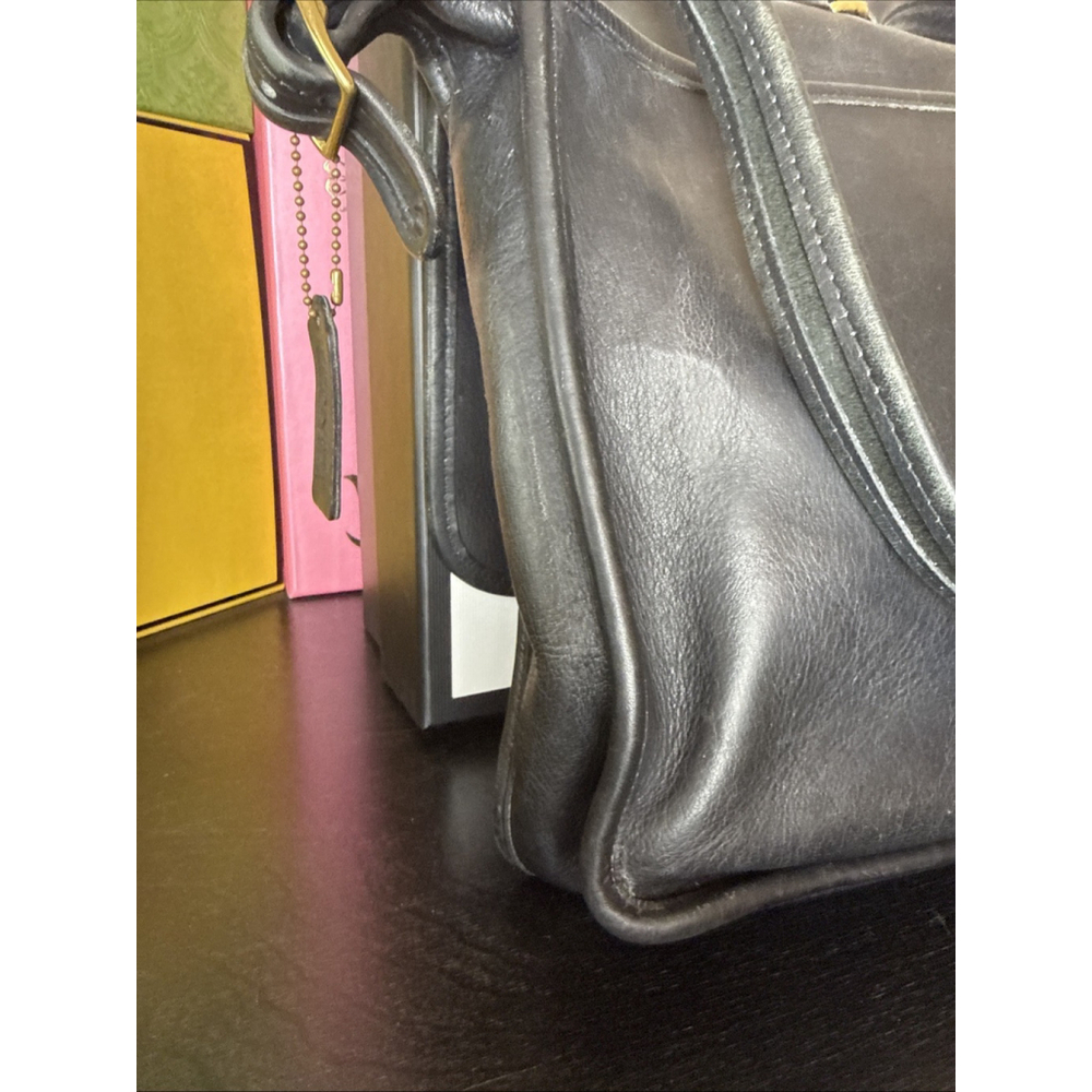 Coach Vintage Black Metropolitan Messenger Briefcase Laptop Bag H5C-5180 USA ‘95 - Picture 5 of 13